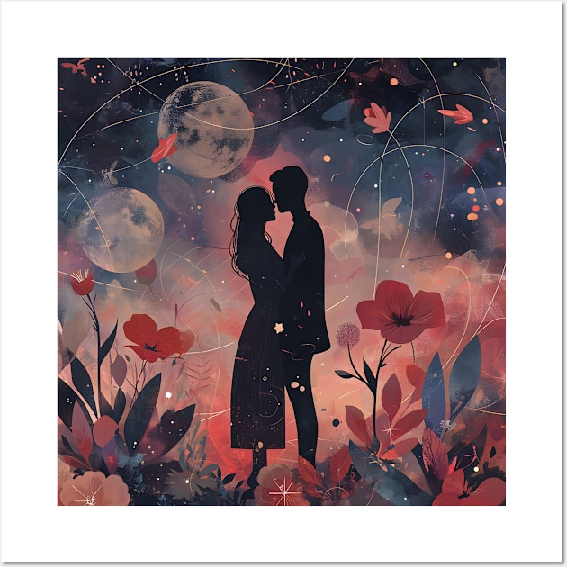 Discover True Romance: Art, Creativity and Connections for Valentine's Day and Lovers' Day Wall Art by insaneLEDP